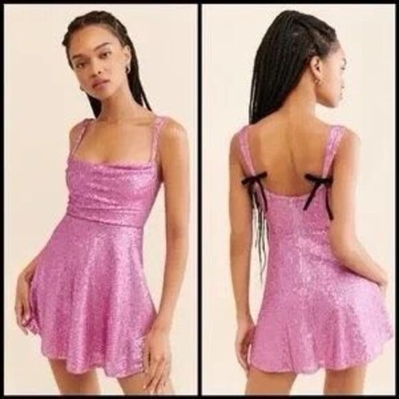 For Love & Lemons Dresses & Skirts - For Love And Lemons Pink Mini Dress